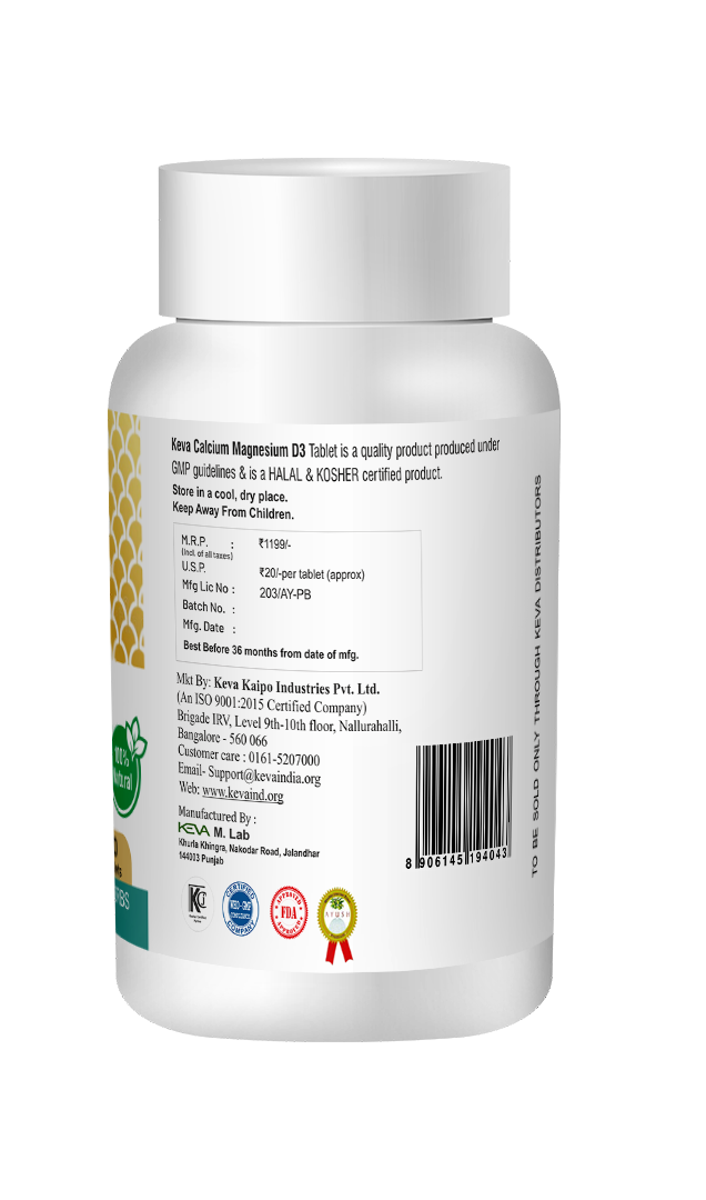 KEVA Calcium Magnesium D3 Tablets
