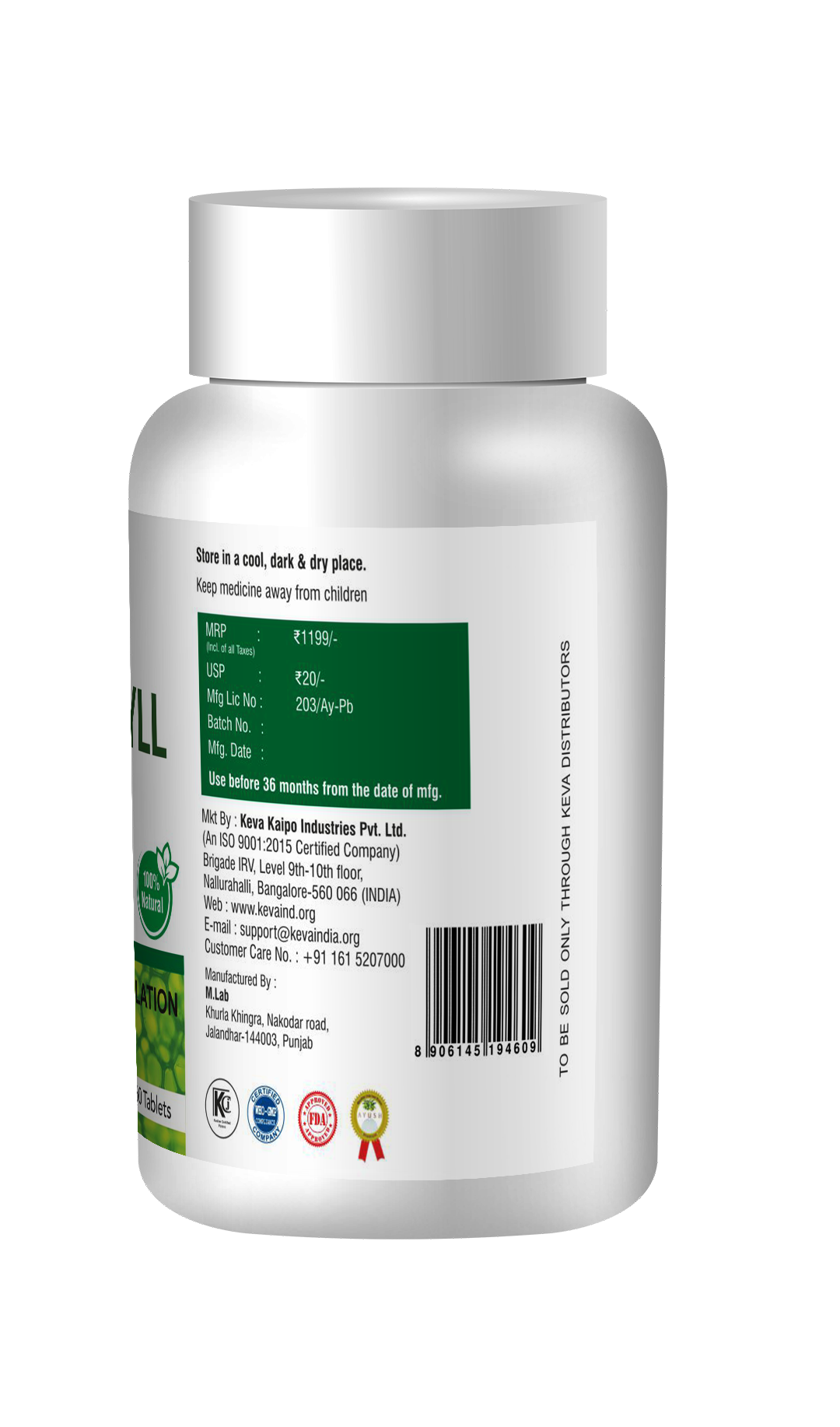Keva Chlorophyll Tablet