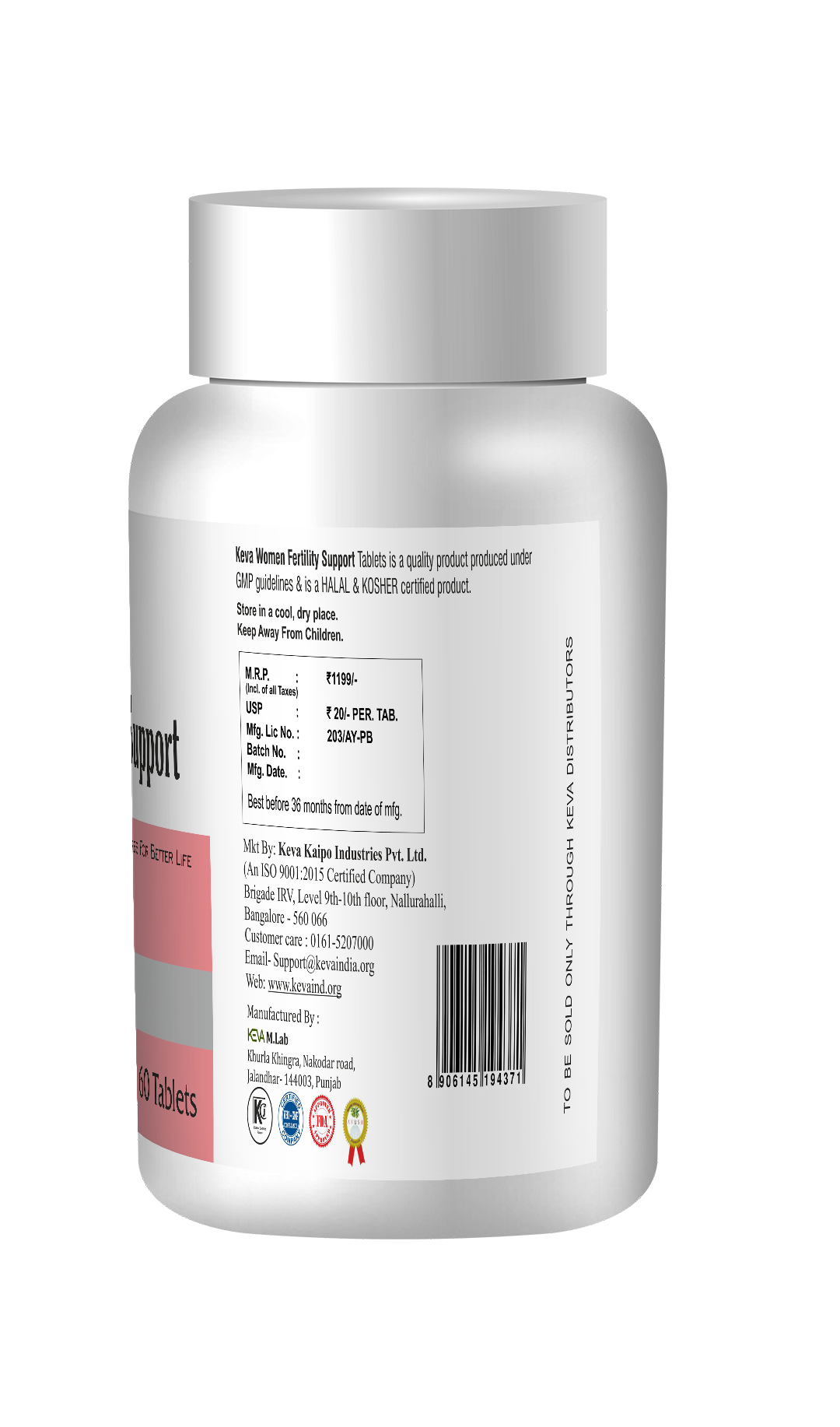 KEVA Women Fertility Support Tablets